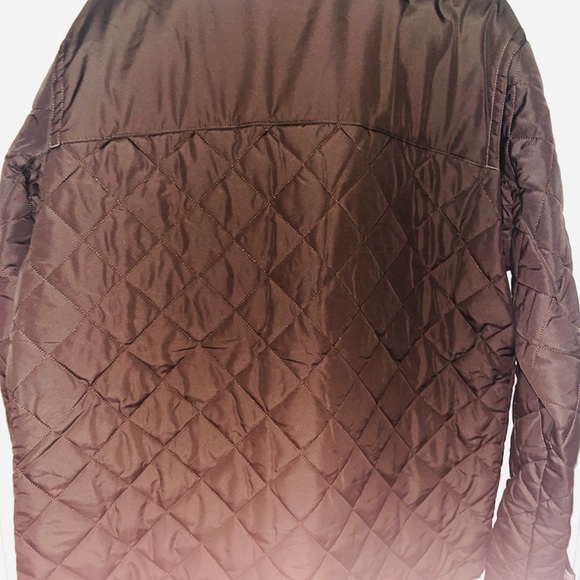 Men's Quilted Brown puffer coat &Lore Size L (will fit like XL) fully reversible - Picture 5 of 5